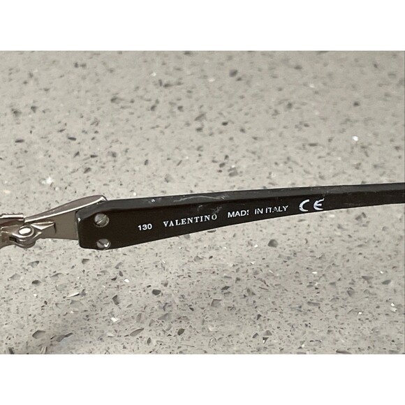 Valentino Eyeglasses Frames Only 5650/U 06CD 54-18-130 Silver Black Italy - Picture 6 of 14